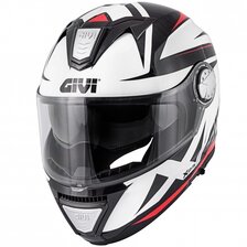 GIVI PRILBA X.23 SYDNEY POINTED MATT BLACK/WHITE/RED (D)